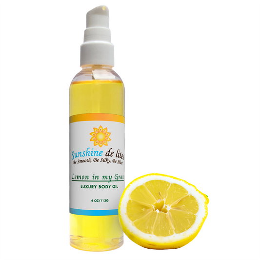 Lemon and lemon grass body oil